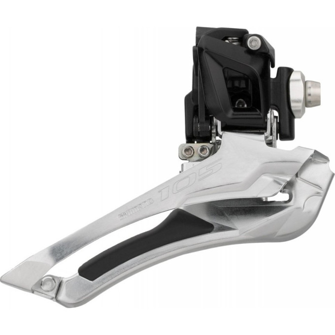 Переключатель передний SHIMANO 105, 5801, черный, на упор, для 2x11 скоростей IFD5801FL