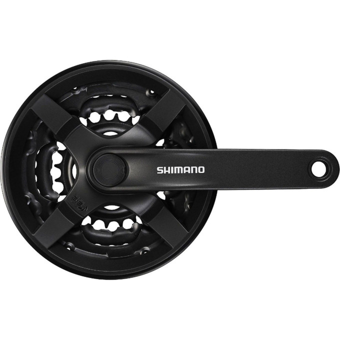 Система SHIMANO TOURNEY TY301, 150 мм, квадрат, 42/34/24, с защитой, черный, без упаковки AFCTY301K244CL